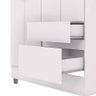 Guarda Roupa Pequeno Ideal 4 Portas e 2 Gavetas para Quarto Filhos:branco - 7