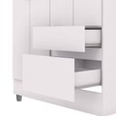 Ver imagem 7 de Guarda Roupa Pequeno Ideal 4 Portas e 2 Gavetas para Quarto Filhos:branco