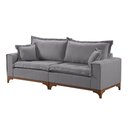 Ver imagem 1 de Sofá 4 Lugares Living Linho M-47 Martins Cinza