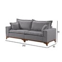 Ver imagem 3 de Sofá 4 Lugares Living Linho M-47 Martins Cinza