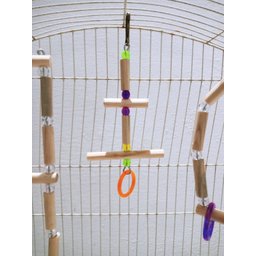 Brinquedo Aves calopsita papagaio kit 3 balanços natural - 11