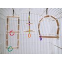 Ver imagem 6 de Brinquedo Aves calopsita papagaio kit 3 balanços natural