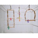 Ver imagem 5 de Brinquedo Aves calopsita papagaio kit 3 balanços natural