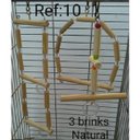 Ver mais imagens de Brinquedo Aves calopsita papagaio kit 3 balanços natural