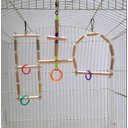 Ver imagem 7 de Brinquedo Aves calopsita papagaio kit 3 balanços natural