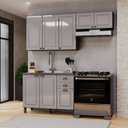 Ver imagem 2 de Cozinha Americana Modulada 3 Peças Balcão sem Tampo Paris