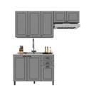 Ver imagem 3 de Cozinha Americana Modulada 3 Peças Balcão sem Tampo Paris