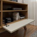 Ver mais imagens de Rack para TV até 50 Polegadas 1 Porta Houston - Cinamomo/Off White
