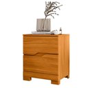 Ver imagem 7 de Guarda Roupa Casal San Francisco 6 Portas Cinamomo com Espelho com Mesa de Cabeceira Ares Cinamomo
