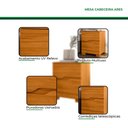 Ver mais imagens de Guarda Roupa Casal San Francisco 6 Portas Cinamomo com Espelho com Mesa de Cabeceira Ares Cinamomo