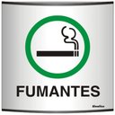 Ver imagem 1 de Placa alum.caland.14x14 perm.fumar sinal - 500AJ - SINALIZE