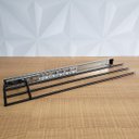 Ver imagem 6 de Porta Pano de Prato Triplo Preto Suporte Cozinha de Corrediça Deslizante Armário