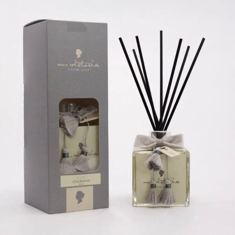 Difusor Vareta Cubo 350ml Couro &amp; Bergamota M.victoria
