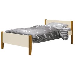 Cama Babá Solteiro Simba Areia Fosco com Madeira - MoveisAqui - 1 Cama Babá Solteiro Simba Areia Fosco com Madeira - MoveisAqui - 1