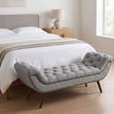 Ver imagem 2 de Puff Recamier 195cm Awa Linho Cinza - Sallar Home