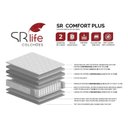 Ver imagem 7 de Colchão Solteiro Sr Life Comfort Plus Molas Ensacadas Espuma D45 88x188x28cm Cinza
