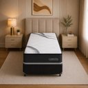 Ver imagem 2 de Colchão Solteiro Sr Life Comfort Plus Molas Ensacadas Espuma D45 88x188x28cm Cinza