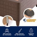 Ver imagem 6 de Base Box Solteiro Lírio CabeCasa MadeiraOriginals Cinza/Amadeirado Madeiramadeira