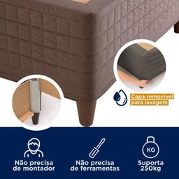 Base Box Solteiro Lírio Cabecasa Madeiramadeira - 6