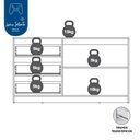 Ver imagem 4 de Cômoda Quarto 3 Gavetas e 2 Portas 142cm x 79cm Cor:Branco