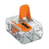 Kit 20 Conector Emenda Compacto Fios e Cabos 2 Vias 221 Wago - 3