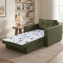 Ver imagem 1 de Sofa Cama Solteiro com Braços Quadrado 80x105cm Lua