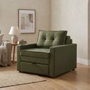 Ver imagem 2 de Sofa Cama Solteiro com Braços Quadrado 80x105cm Lua