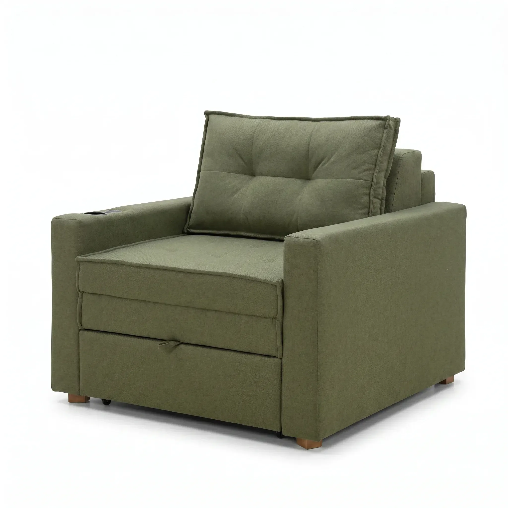 Ver mais imagens de Sofa Cama Solteiro com Braços Quadrado 80x105cm Lua