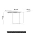 Ver imagem 4 de Mesa de Jantar 6 Lugares 160cm Lille N02 Off White/Cinamomo - Mpozenato