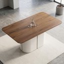 Ver imagem 5 de Mesa de Jantar 6 Lugares 160cm Lille N02 Off White/Cinamomo - Mpozenato