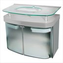 Ver imagem 2 de Gabinete para Banheiro com Cuba Cris Master Prata/Silver