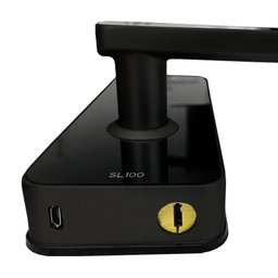 Fechadura Digital Smart Lock Embutida com Senha Cartão Preta - 5
