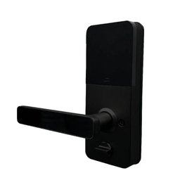 Fechadura Digital Smart Lock Embutida com Senha Cartão Preta - 6