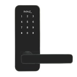 Fechadura Digital Smart Lock Embutida com Senha Cartão Preta - 1
