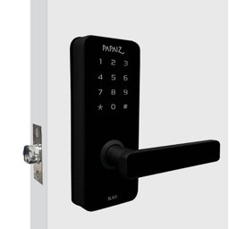 Fechadura Digital Smart Lock Embutida com Senha Cartão Preta - 3