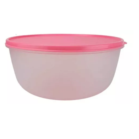 Tupperware Tigela Bacia Redonda 4l Rosa Translúcida Tupperware Tigela Bacia Redonda 4l Rosa Translúc