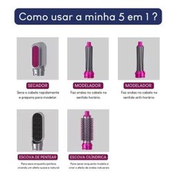 Secadora de Cabelo 5 em 1 Profissional | 1100w | Cerâmica - 4