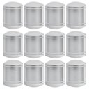 Ver imagem 4 de Kit 12 Arandelas Luminárias de Parede Jardim Branco Elegance E27 Grade Redonda Lente Fosca Dital