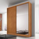 Ver imagem 4 de Guarda Roupa Casal Toledo 2 Portas 1 com Espelho 3 Gavetas Cinamomo - Novo Horizonte