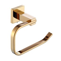 Kit Acessórios de Banheiro Lavabo 4 Peças Dourado Gold Luxo Ikab05 - 4