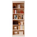 Ver imagem 3 de Estante Livreiro Bipartida 5 Nichos Alta para Sala, Escritório e Decoração