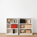 Ver imagem 4 de Estante Livreiro Bipartida 5 Nichos Alta para Sala, Escritório e Decoração