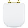 Assento Sanitário Quadra Branco para Vaso Deca - 1