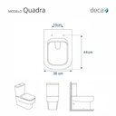 Ver imagem 3 de Assento Sanitário Quadra Branco para Vaso Deca