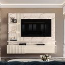 Ver imagem 2 de Painel Suspenso Atena para Tv 65’’ - L&d:calacata/off White