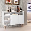 Ver imagem 2 de Aparador Buffet para Sala Duas Portas Duas Prateleiras Celta - Giga Móveis:branco