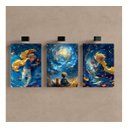 Ver imagem 2 de Kit 3 Quadro Pequeno Principe Placa Decorativa Desenho Tv 28x20cm