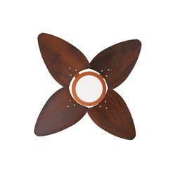Ventilador de Teto Aspen LED Venti-delta 6000k Cobre 4Pás Imbuia 110V - 3