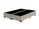 Ver imagem 1 de Base Box Casal Bipartido Suede Bege 28x69x188