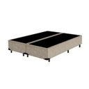 Ver imagem 1 de Base Box Casal Bipartido Suede Bege 28x69x188